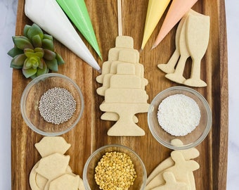 Wedding Cookie Decorating Kit, DIY Party Favors