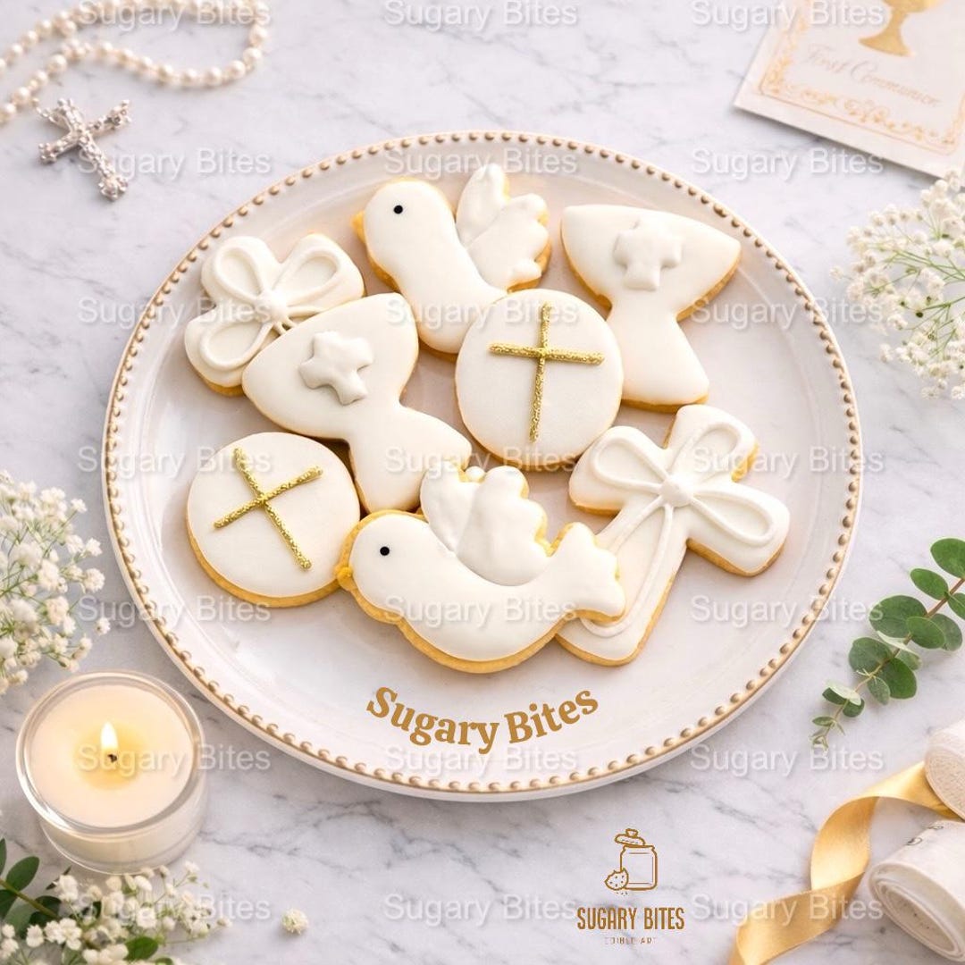 First Communion Cookies / Baptism Cookies / Christening Cookies ...