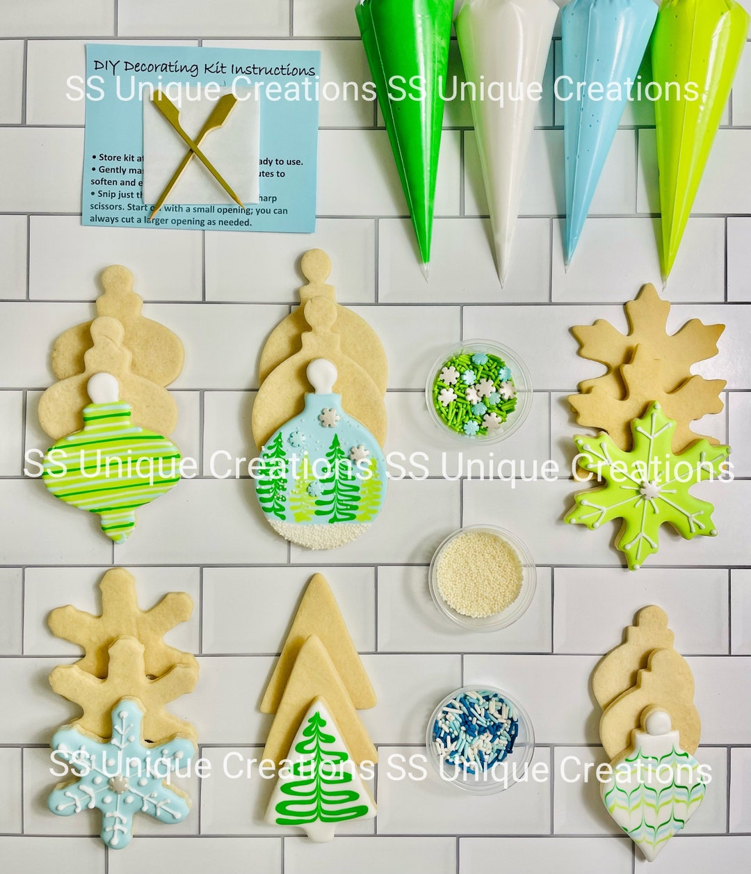 Christmas Cookie Decorating Kit Winter Wonderland DIY Cookie