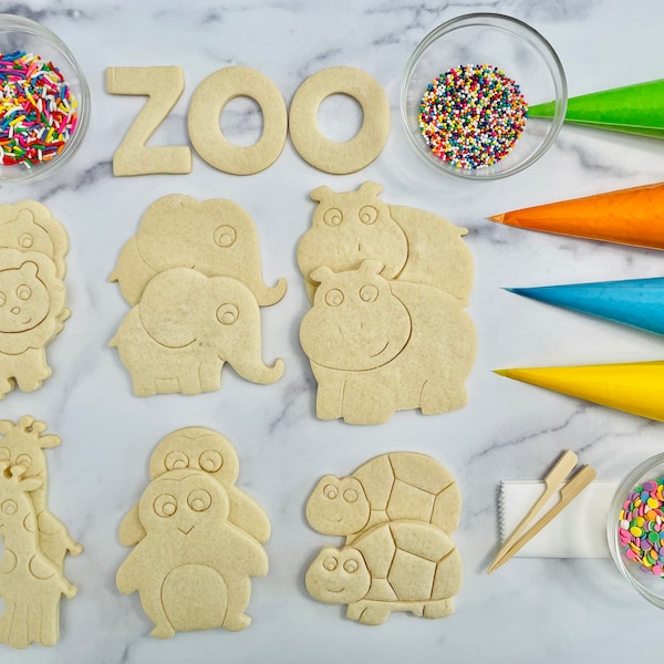 Zoo Cookies Etsy