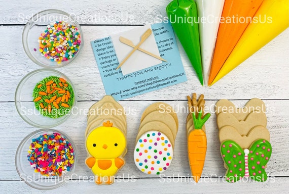 Spring Cookie Decorating Kit DIY Easter Sugar Cookie