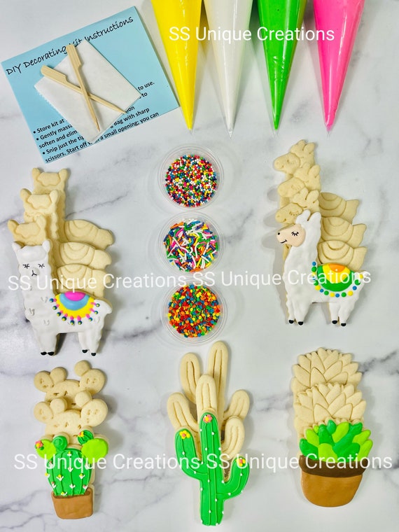 Llama Cookie Decorating Kit DIY Cookie Decorating Kit