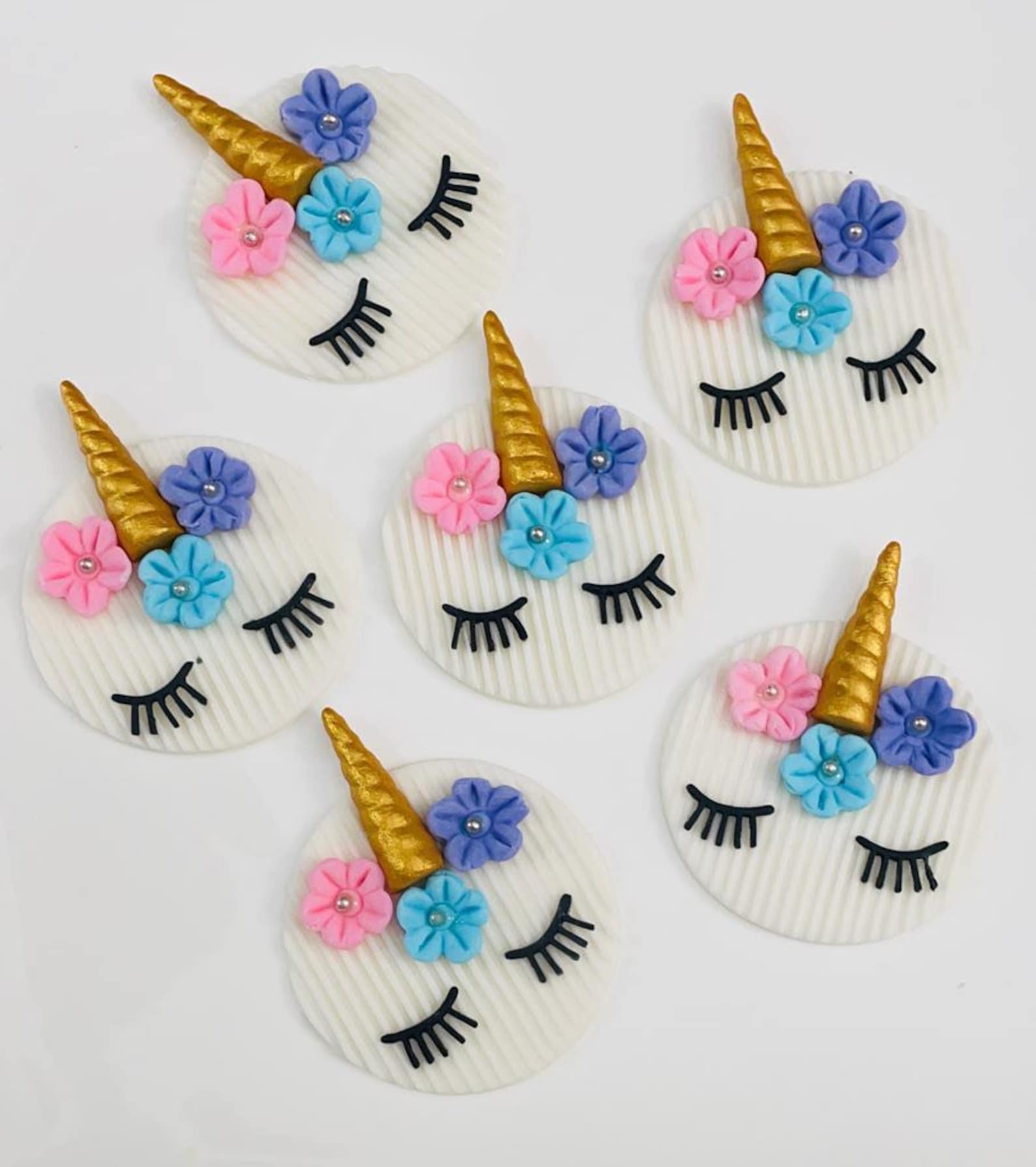 Edible Unicorn Fondant Cupcake Toppers For Birthdays Baby Etsy Edible Unicorn Fondant Cupcake Toppers For Birthdays Baby Etsy
