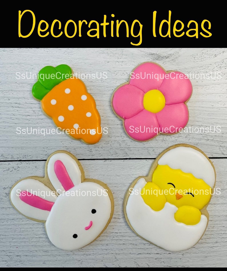 Easter Cookie Decorating Kit Spring/easter Cookies DIY Cookie Etsy