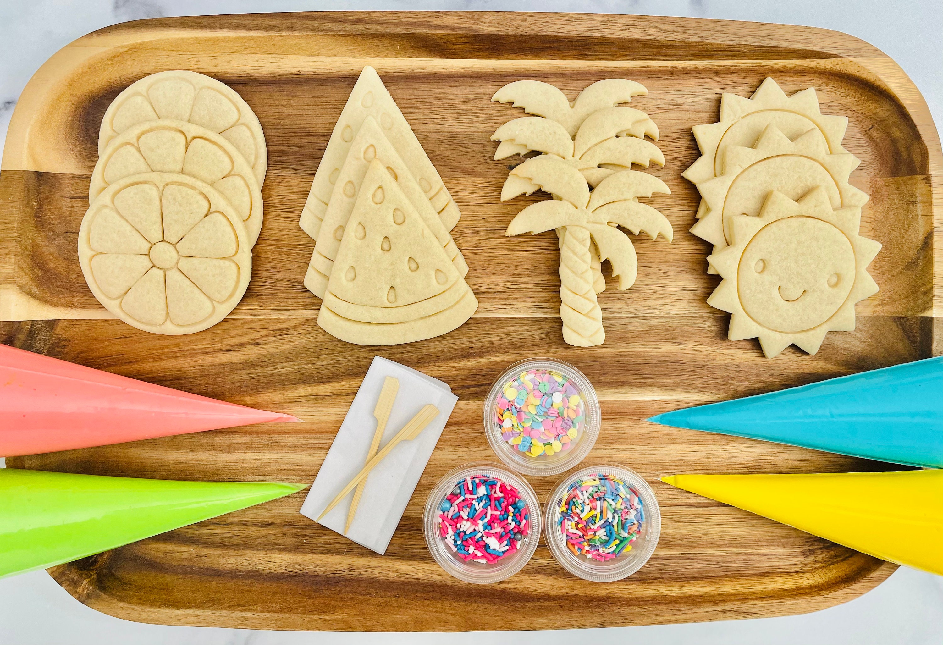 Summer Cookie Decorating Kit INCLUDES 23 ITEMS Zoom Etsy