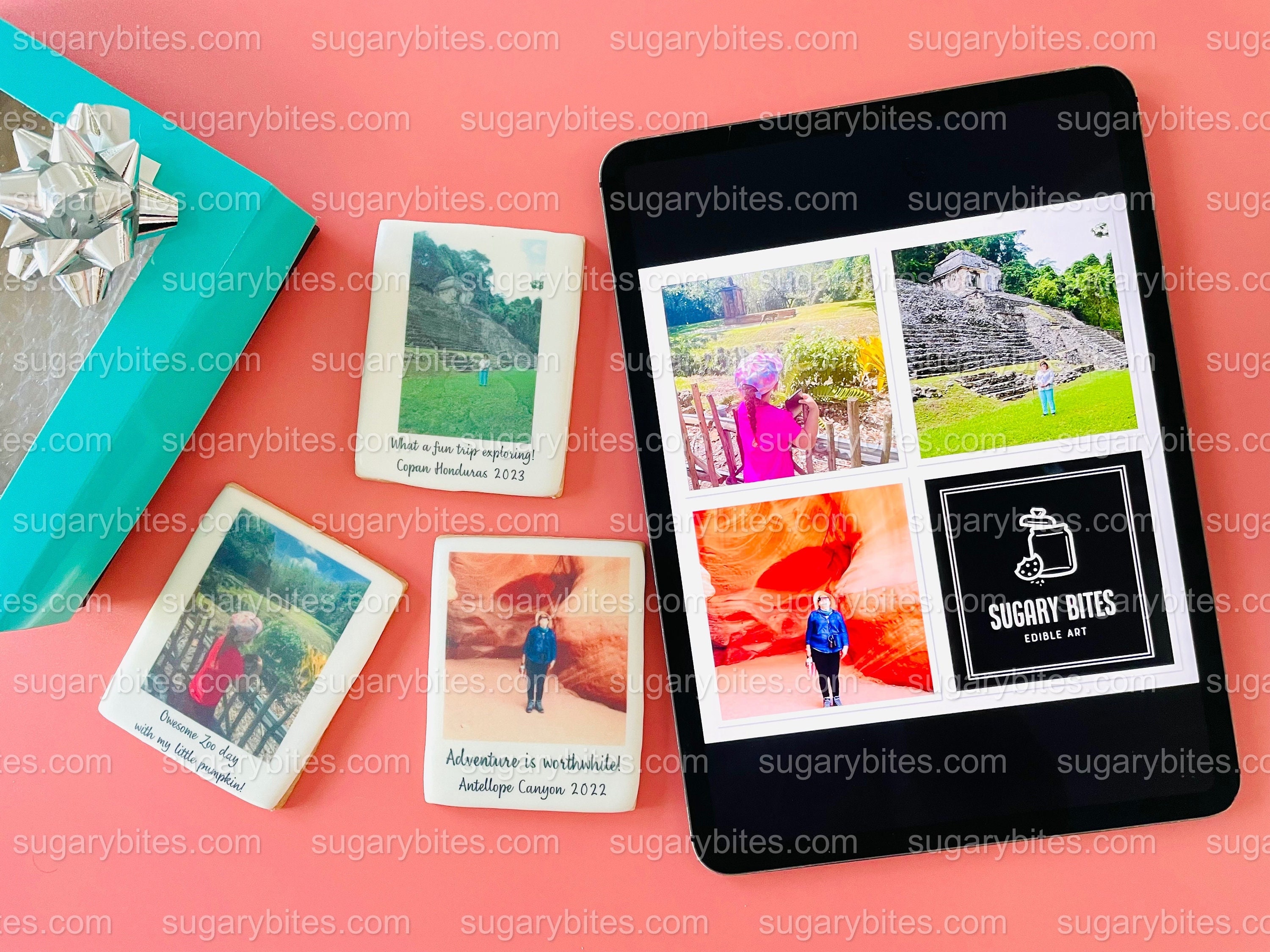 Personalized Photo Sugar Cookies, Edible Image, Set of 12