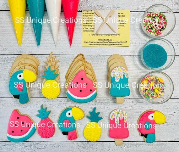 Summer Cookie Kit Summer DIY Decorating Cookies Kit large