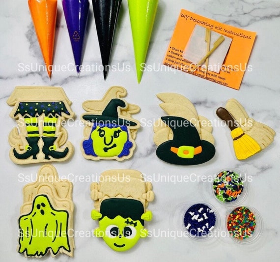 Halloween Cookie Decorating Kit DIY Cookie INCLUDES 25