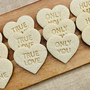 Undecorated Valentines Day Heart delicious Sugar Cookies 1 Dozen, great for any special occasion or zoom party
