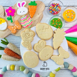 Osterkeks-Dekorationsset, DIY-Frühlings-Zuckerkeks-Dekorationsset, **ENTHÄLT 24 ARTIKEL** (große Kekse)… mit Deluxe-Streuseln!!!