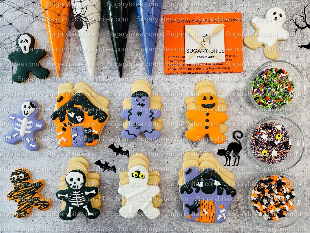 Halloween Cookie Decorating Kit DIY Cookie Kit large Etsy