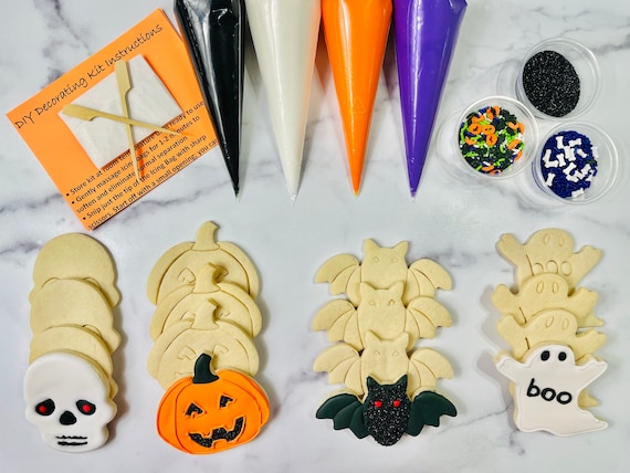 Halloween Night Cookie large cookies Decorating Kit