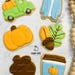 Fall Cookie Decorating Kit, Thanksgiving DIY cookie kit **INCLUDES 24 ITEMS** Zoom Party Favors, Assorted Shaped Cookie Kit, (Large Cookies) image 8