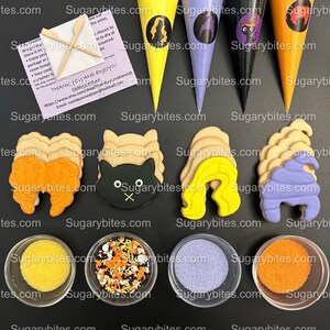 Halloween Cookie Decorating Kit, DIY Cookie Kit, (Large Cookies) ***INCLUDES 25 ITEMS*** With 4 Icing Bags & 4 Deluxe Sprinkle!!