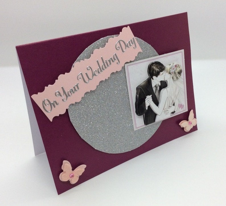 Handmade Wedding Card On Your Wedding Day