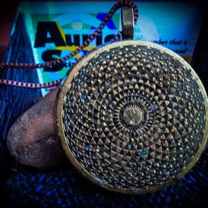 Torus Field Orgonite Pendant, Love Filled, Vortex Energy, Copper Box Chain.