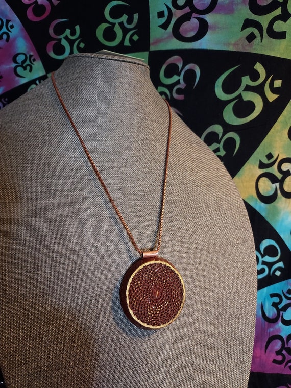 Torus Vortex Pendant, Orgonite Pendant, Red Iron Oxide for Protection