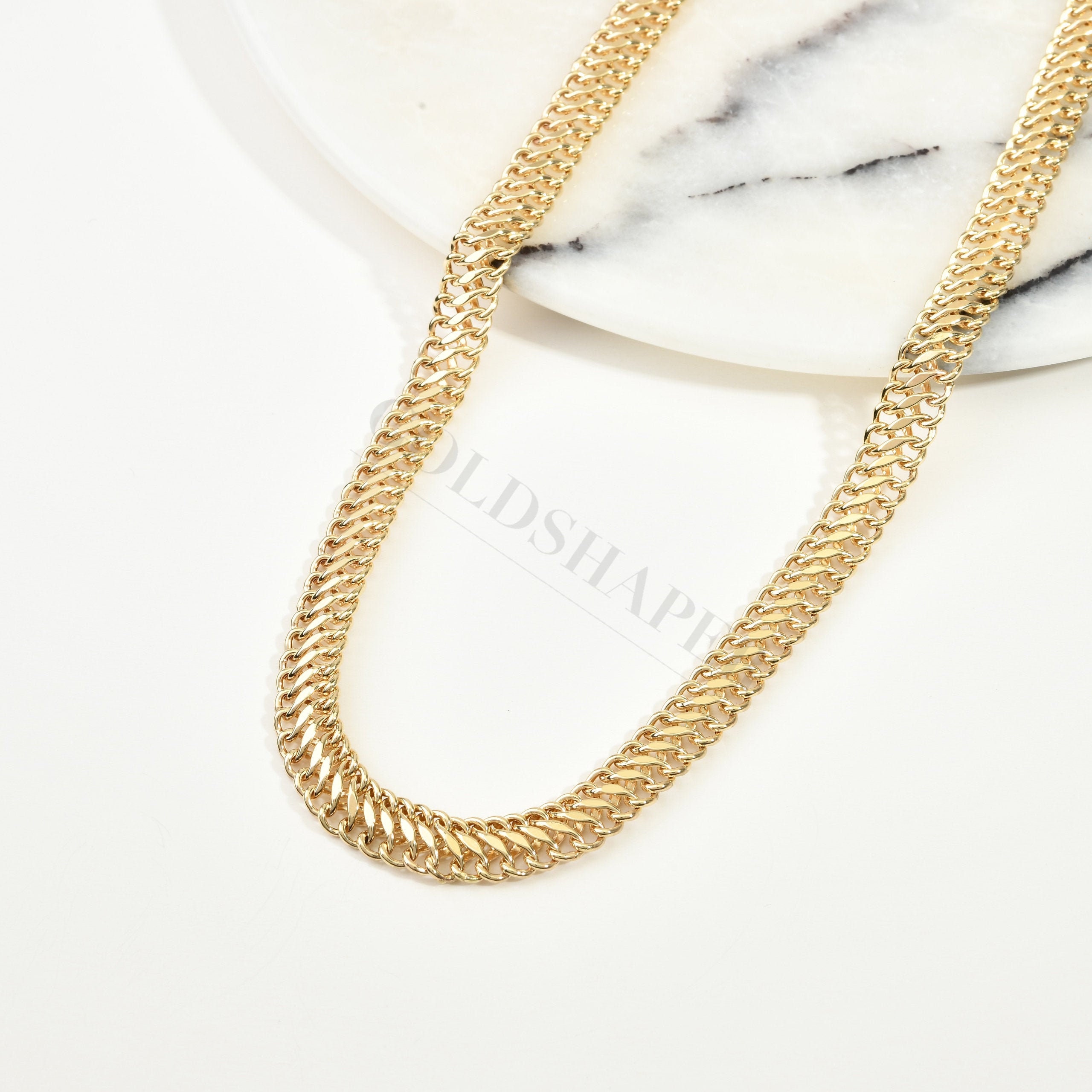 驚きの安さ GOLD メンズ PLATED SIMULATED アンソニー JACOBS CHAIN MIAMI スチール ステンレス