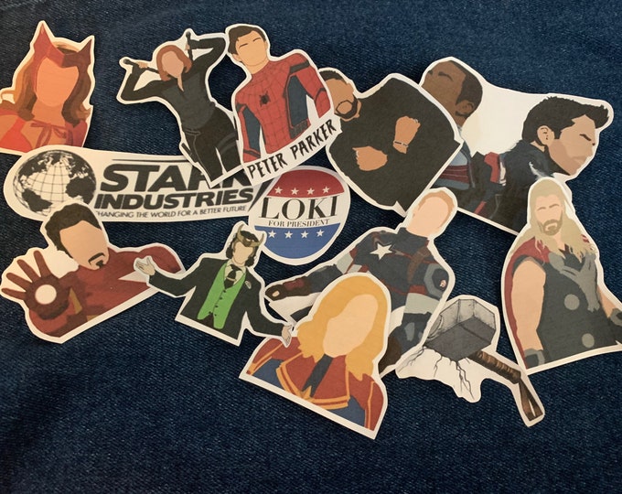 Marvel Sticker Pack Etsy