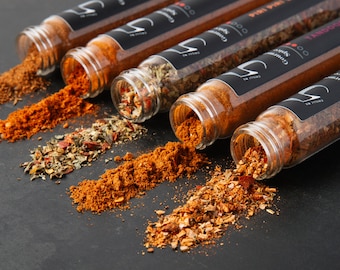 World Spices Gift Set: BBQ Rubs, Mexican, Thai, Jerk, Piri Piri