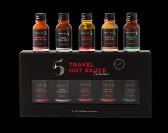 Mini Hot Sauce Gift Set: Gourmet Travel Collection