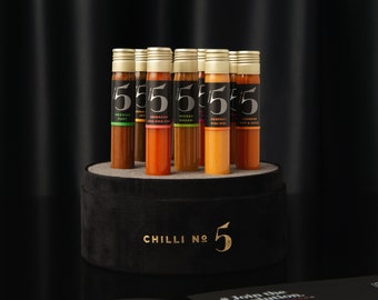 Chilli Sauces Gift Set | Hot Sauces Gift Box | Gourmet Hot Sauce Gift Set | Gourmet Present | Food Gifts | Foodie Gifts | Cooking Gifts Men