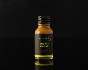 Mini Wasabi Hot Sauce ∣ Best Wasabi Chilli Sauce ∣Condiment Perfect for Beef or Steak ∣ Gourmet Wasabi Chili Sauce with Superfoods