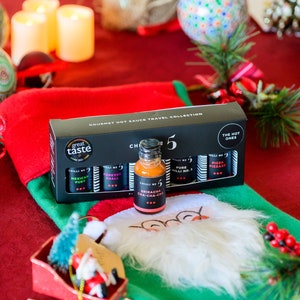 Mini Hot Sauce Gift Set | Miniature Hot Sauce Bottles Collection | Mini Hot Sauces | Father's Day Foodie Gift | Secret Santa Gift | Stocking