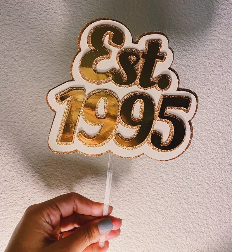Personalized Happy Birthday for Cake Custom Cake Topper
