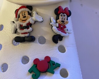 Disney Mickey & Minnie Christmas Shoe Charms