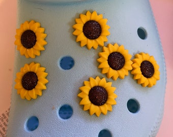 sunflower croc charms