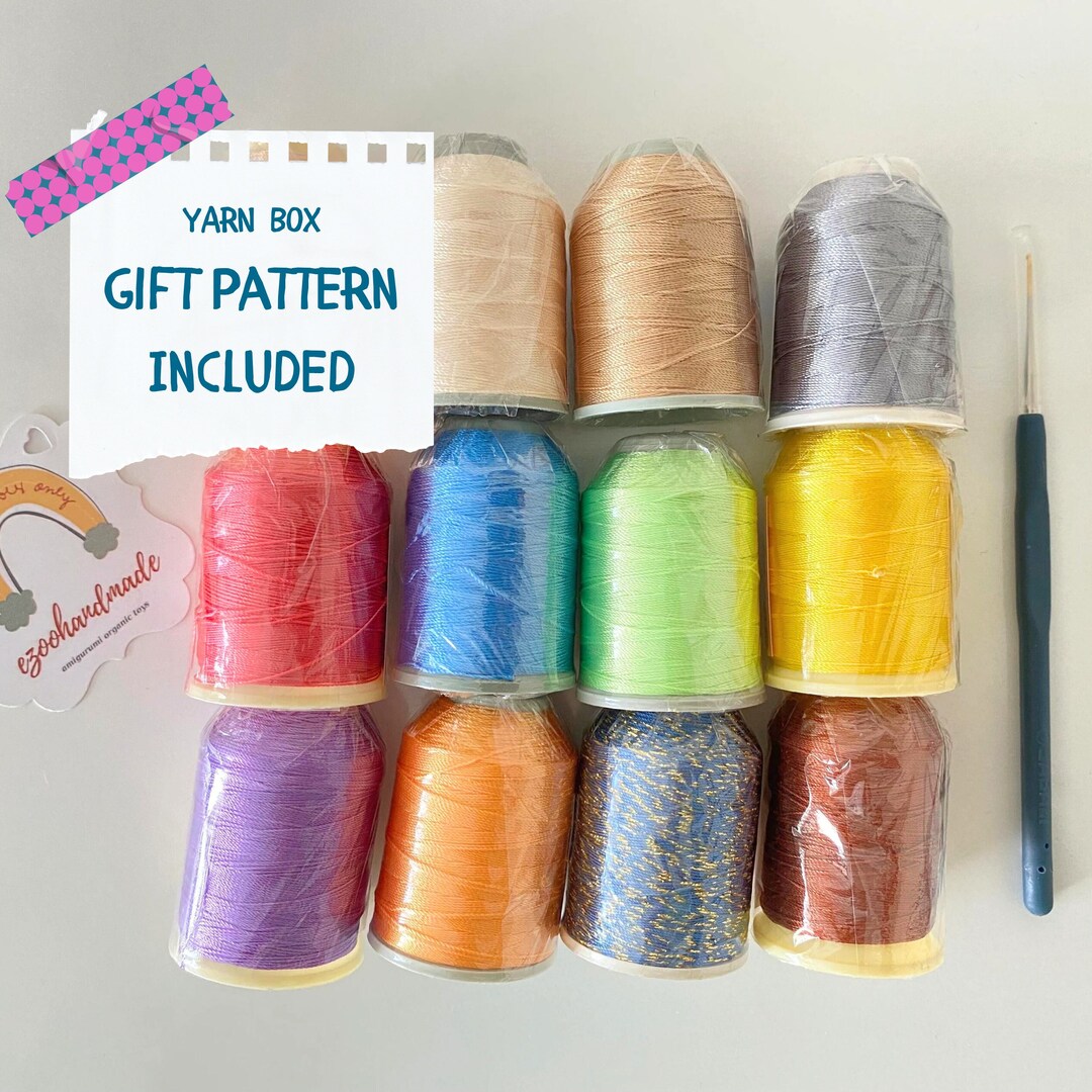 Yarn Box Miniature Amigurumi Crochet Kit Premium Polyester Etsy