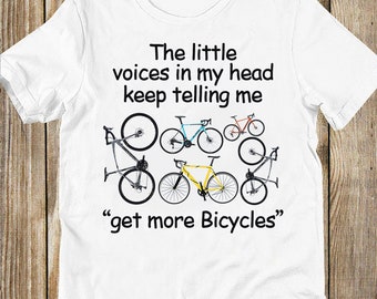 The Voices In My Head Keep Telli Cycling T-Shirt Funny Novelty Mens tee TShirt