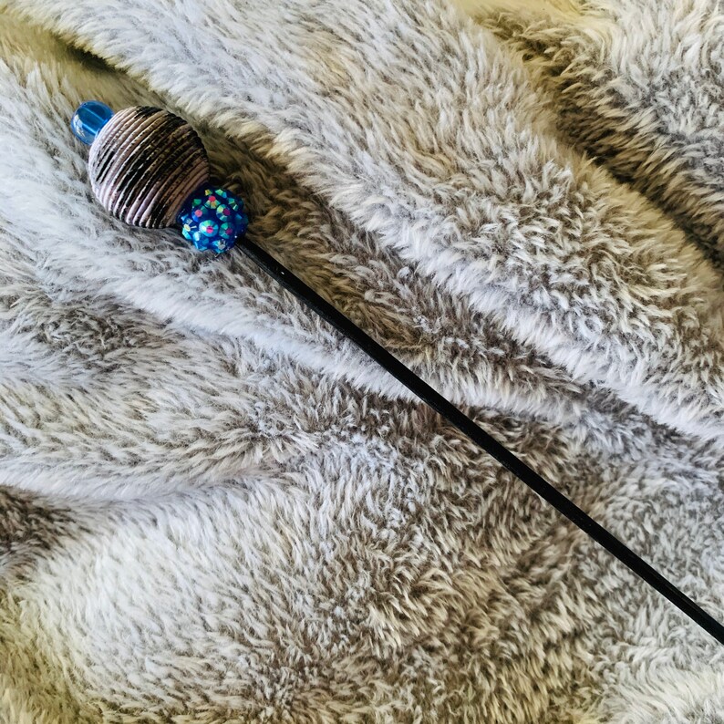 Chopstick Classy Hair Accessory Blue and Grey Hair Stick