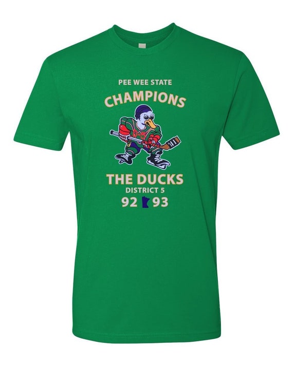 Mighty Ducks Shirt Minnesota Pee-wee District 5 Champions 