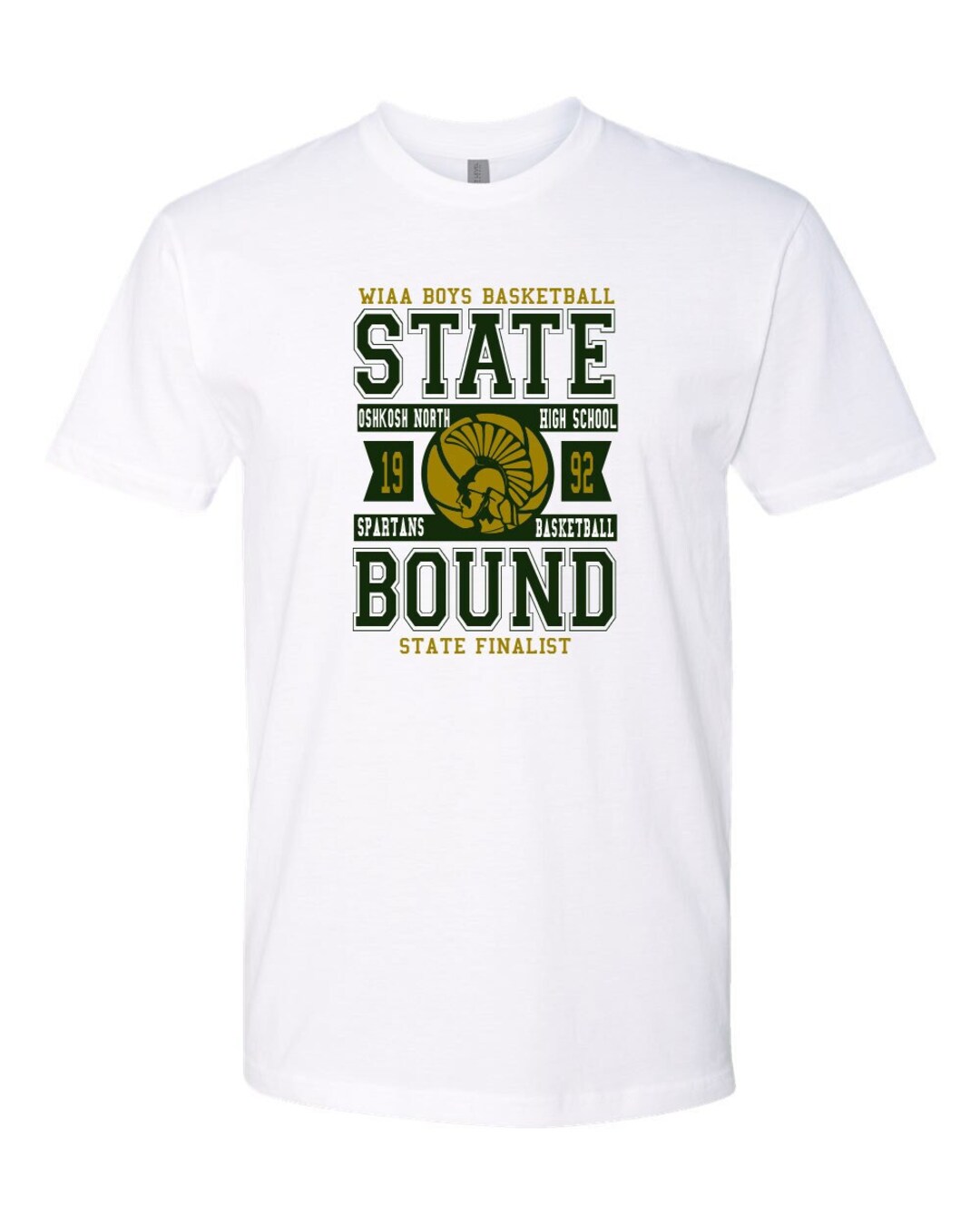 Oshkosh North Basketball State Bound T-shirt Spartans 1992