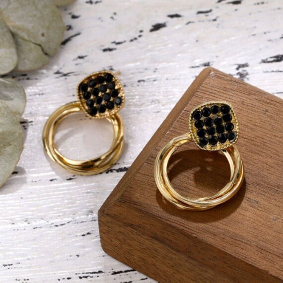 Pendientes De Aro Redondos Bañados En Oro 18k - Acero