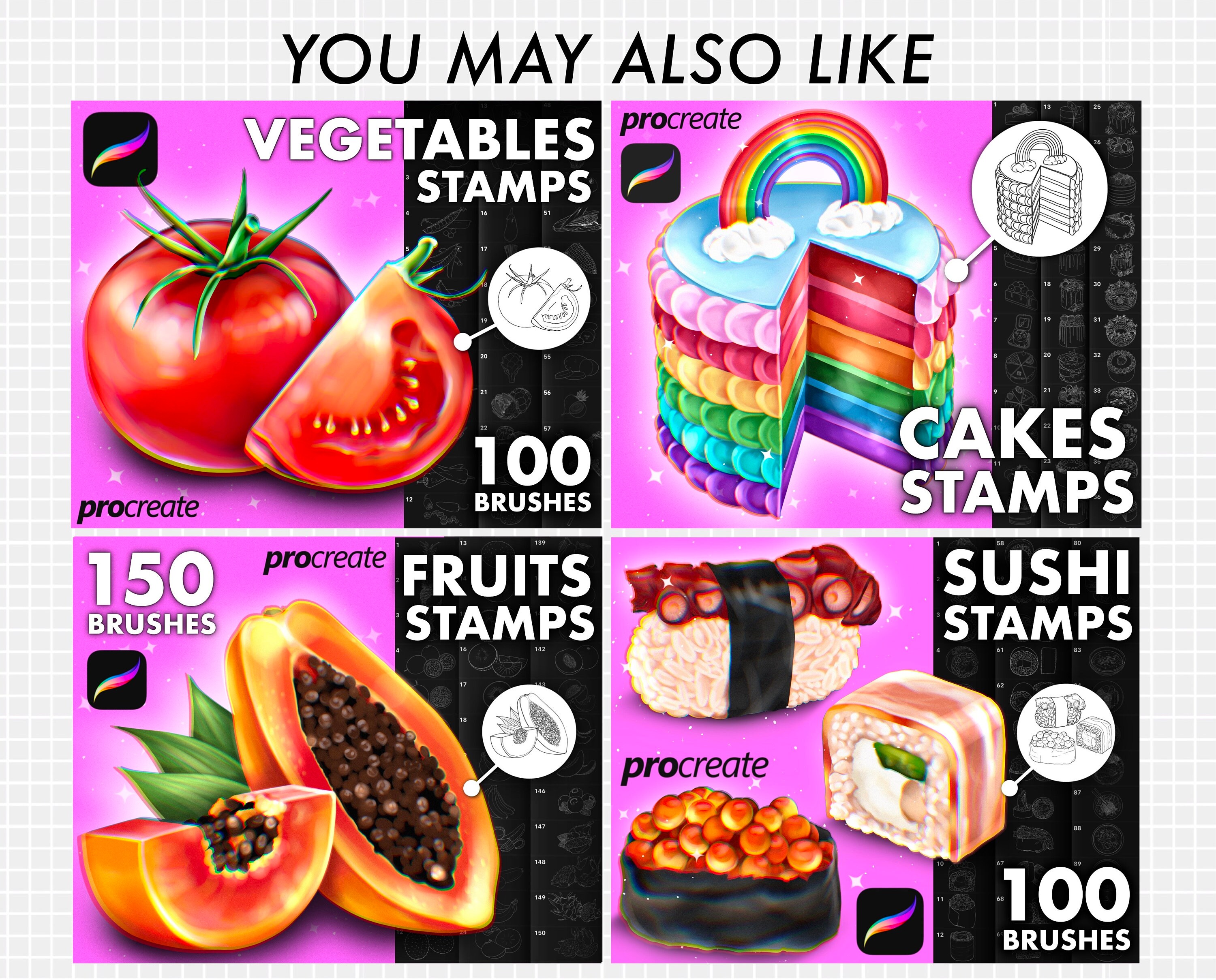 Procreate Horses Brushes. Procreate Horse Stamp Brush. Etsy