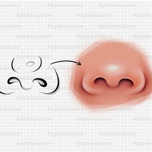 Procreate Nose Procreate Nose Brushes Stamps. Procreate Stamp. Procreate Noses Sketch ...