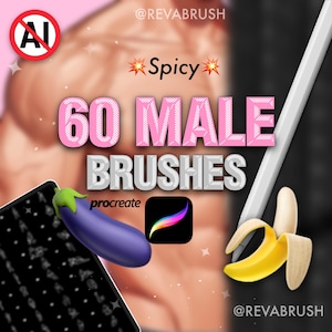 Procreate Male Guide Reference Pose brushes
