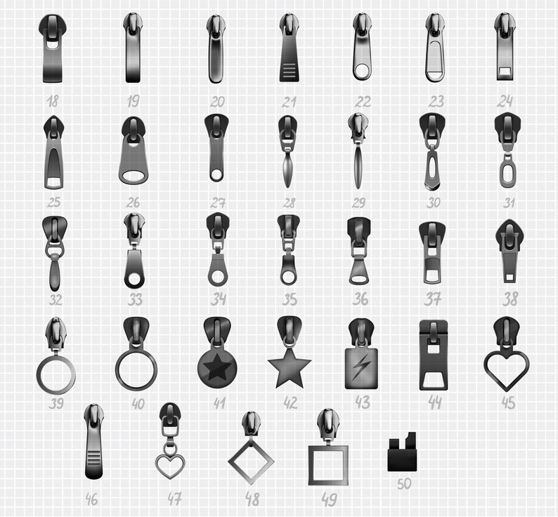 Procreate Zipper Brushes. Procreate Zip Brush Set. Brushes for Etsy