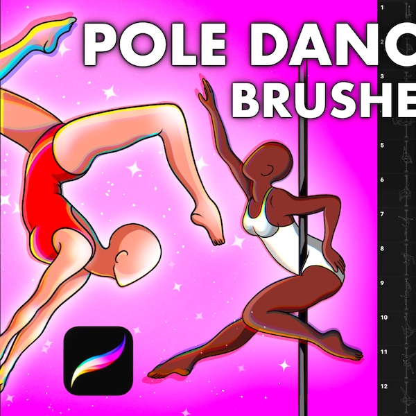 Procreate poses brushes. Procreate dynamic figure. Procreate body brush. Procreate female stamps. Procreate girl stamp. Procreate pole dance