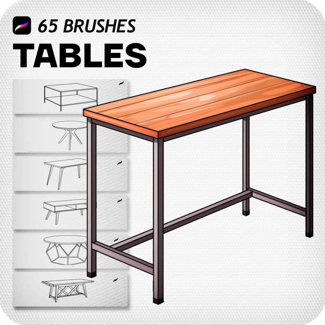 Procreate Interior Brushes. Procreate Tables Stamps. Procreate - Etsy