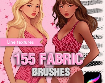 Procreate Fabric texture brushes