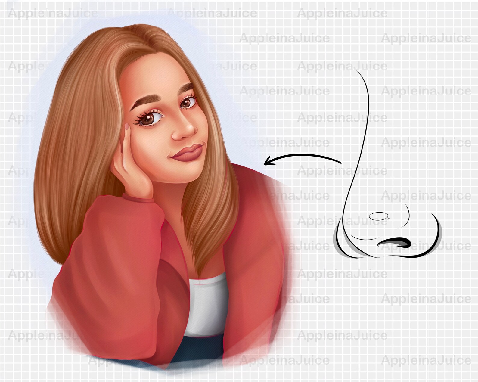 Procreate Nose Brushes Stamps. Procreate Stamp. Nose Sketch Etsy