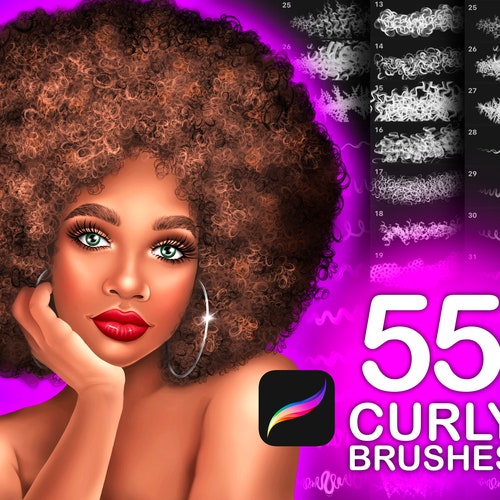 74 Glitter Brushes for Procreate Etsy