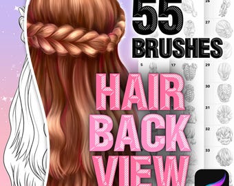 Procreate hårborstar. Procreate Anime frisyrborstar