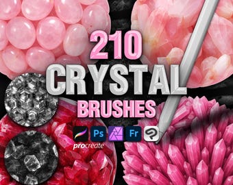 Pennelli Crystal Texture per Procreate, Photoshop, Clip Studio Paint, Affinity Photo, Adobe Fresco