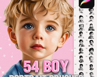 Procreate Boy Portrait Brushes