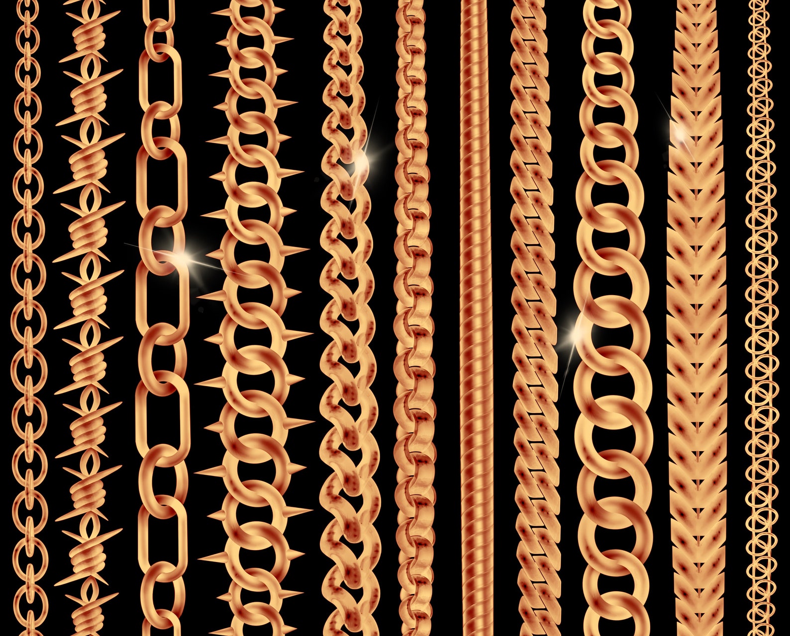 Procreate Chain Brushes. Procreate Chains Brush. Procreate Etsy